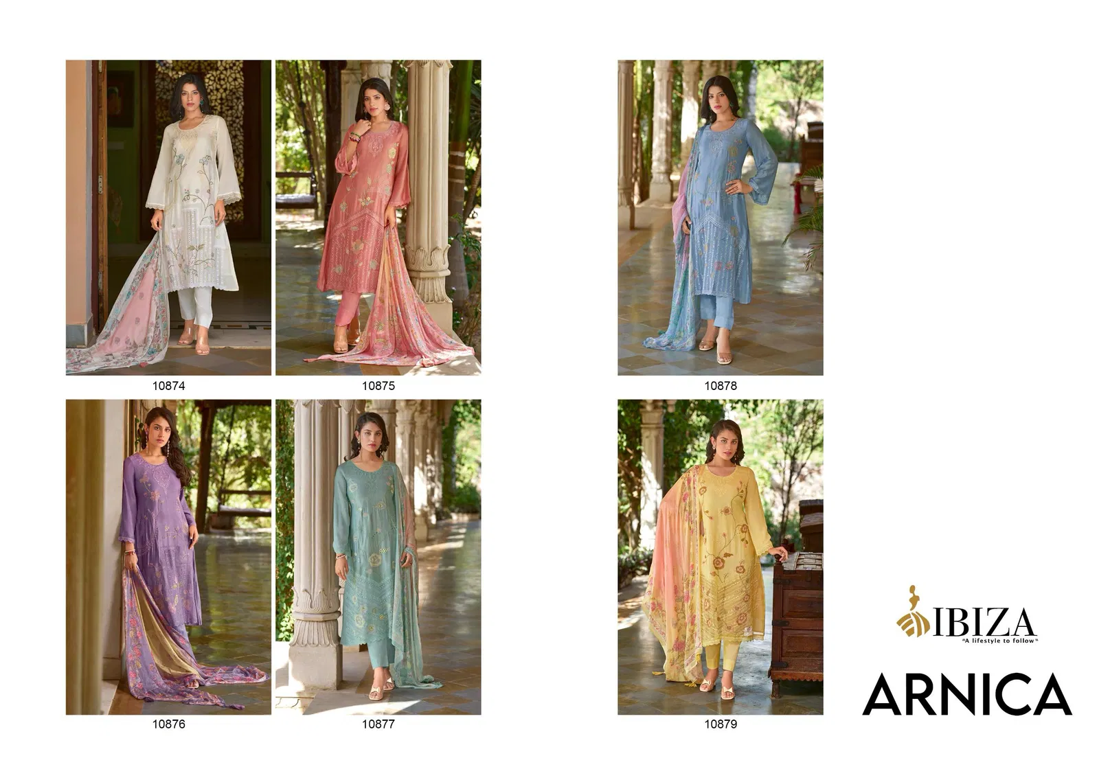 Arnica By Ibiza Bambarg Muslin Designer Salwar Kameez Exporters In India